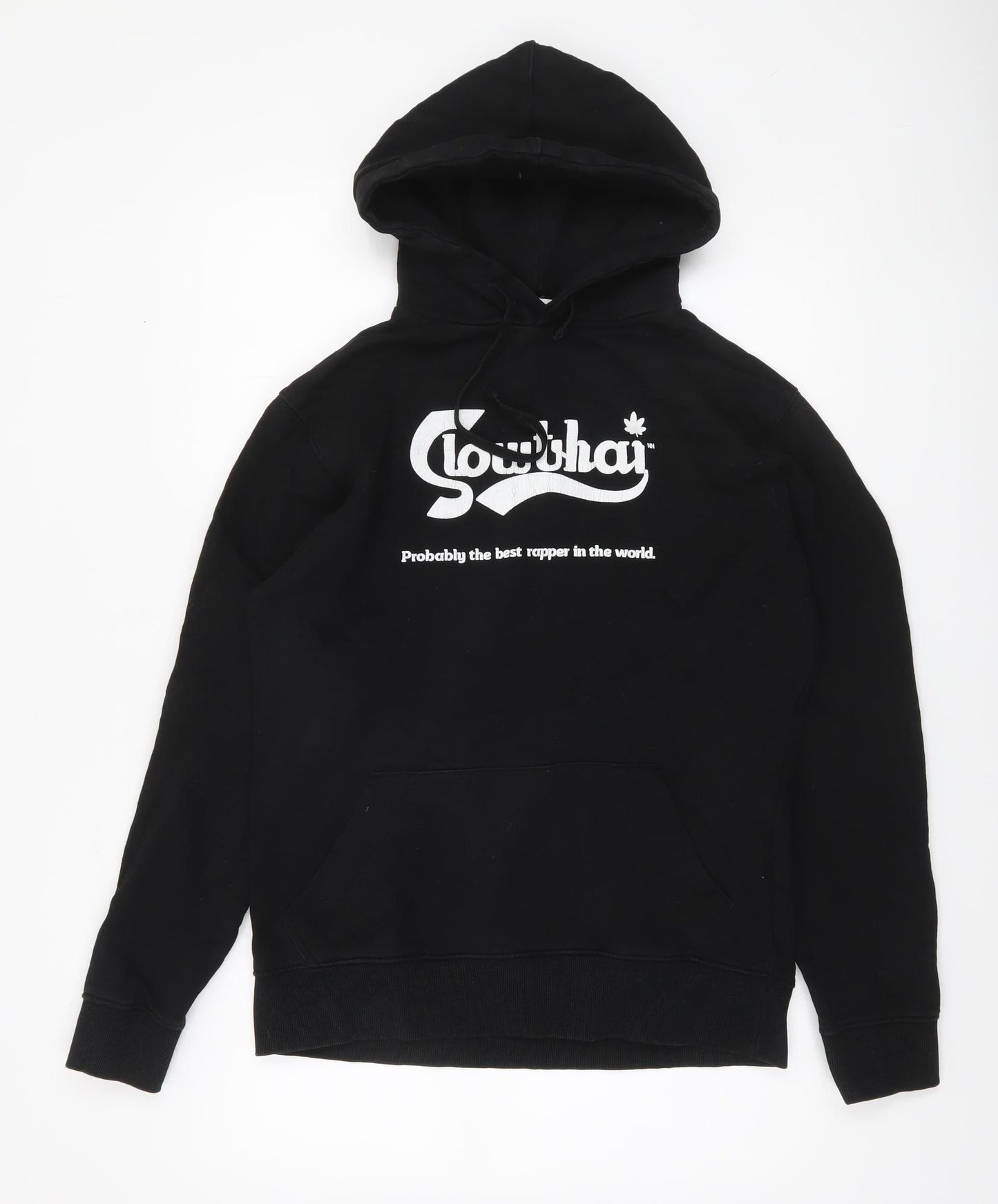 Blanks Factory Men's Black Pullover Hoodie S Graphic Print