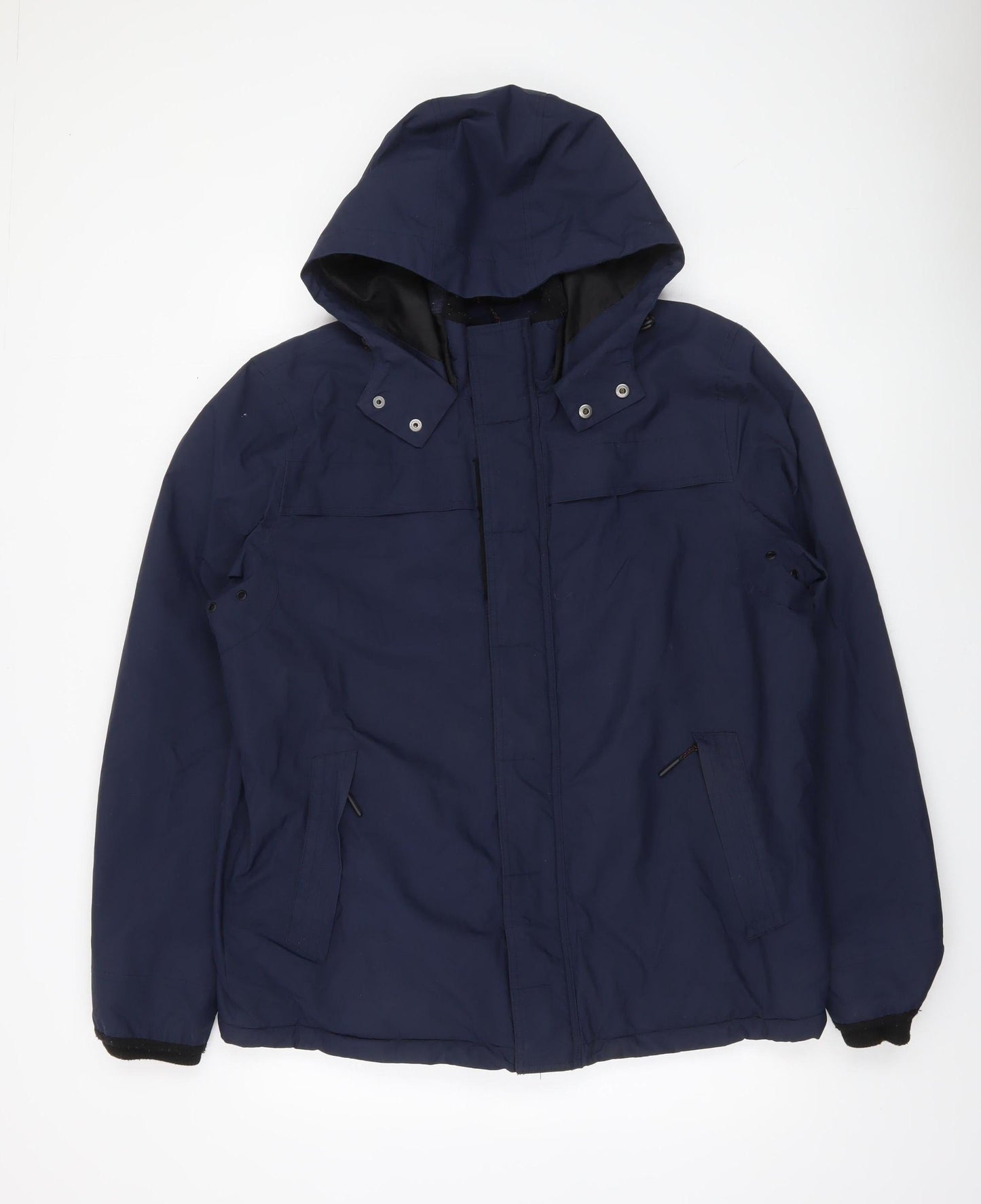 Fat Face Men’s Blue Hooded Winter Parka Jacket Size L