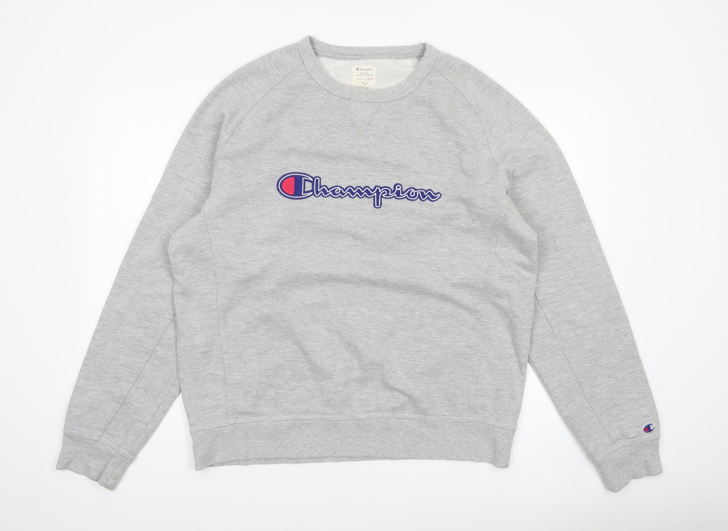 Mens UK XL Regular Champion Grey Pullover Sweatshirt