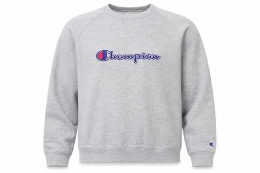 Mens UK XL Regular Champion Grey Pullover Sweatshirt