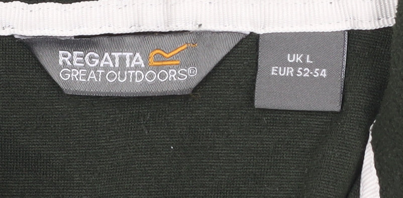 Mens UK L Regular Regatta Green Pullover Sweatshirt