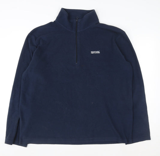 Mens UK 2XL Regular Regatta Blue Pullover Sweatshirt