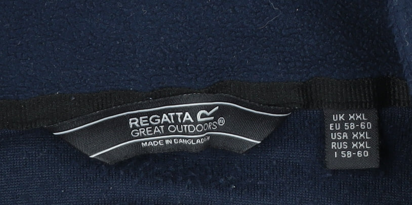 Mens UK 2XL Regular Regatta Blue Pullover Sweatshirt