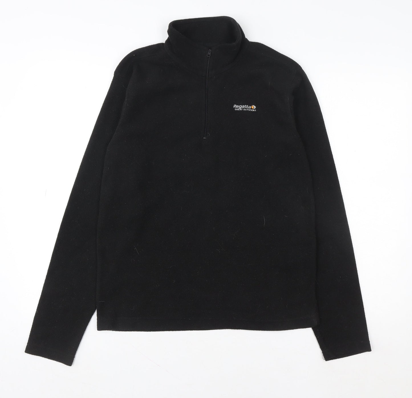 Mens UK S Regular Regatta Black Pullover Sweatshirt