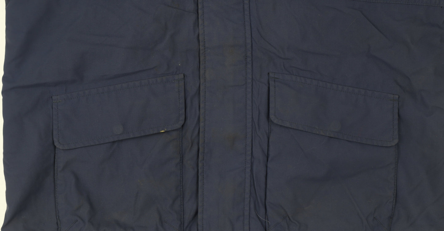 Helly Hansen Men's Blue Waterproof Parka Jacket Size M Regular