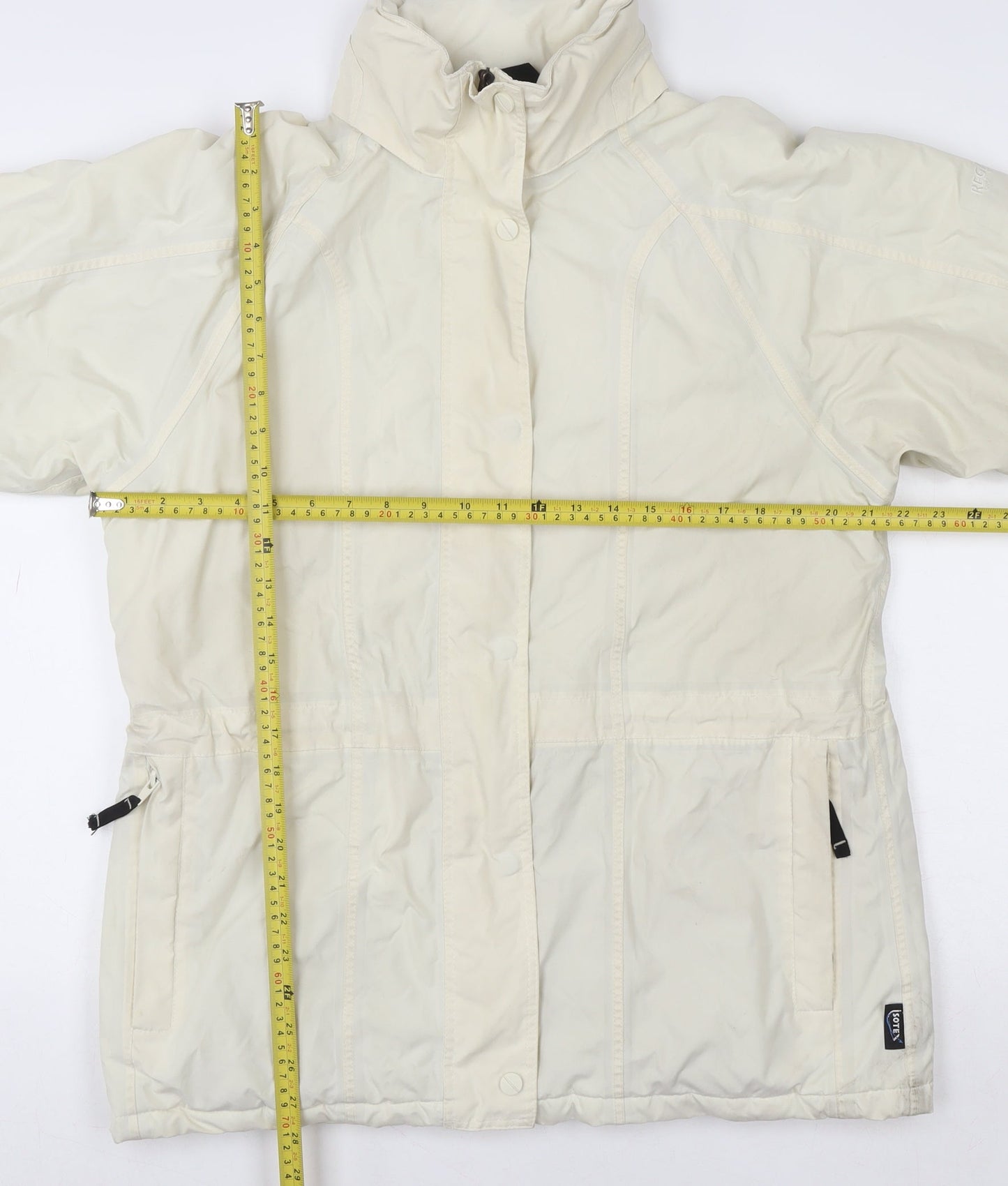 Womens UK Size 12 Regular Regatta Ivory Polyester Blend Jacket