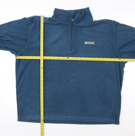 Mens UK XL Regular Regatta Blue Pullover Sweatshirt