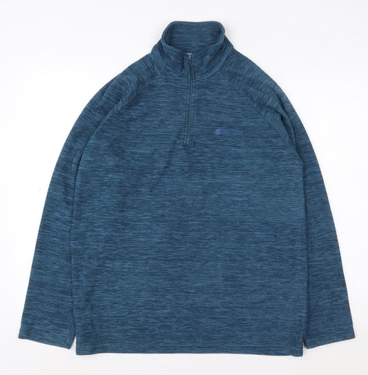 Mountain Warehouse Women’s Blue 1/2 Zip Pullover Sweatshirt M Fleece