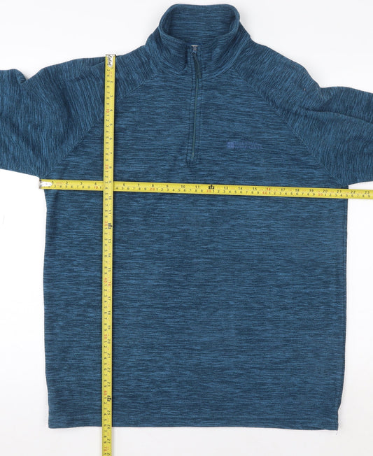 Mountain Warehouse Women’s Blue 1/2 Zip Pullover Sweatshirt M Fleece