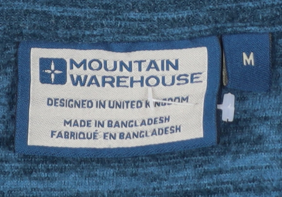 Mountain Warehouse Women’s Blue 1/2 Zip Pullover Sweatshirt M Fleece