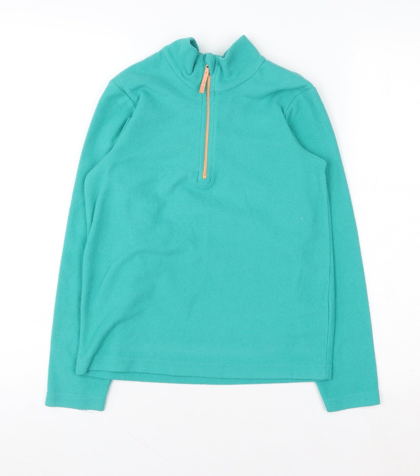 Mountain Warehouse Girls Green Fleece 1/4 Zip Sweatshirt 9-10 Years