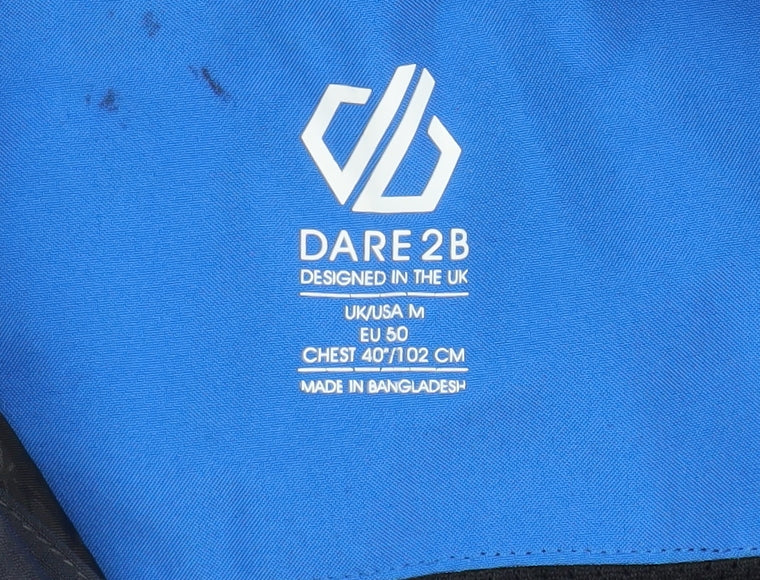 Dare 2b Men's Blue Waterproof Hooded Softshell Jacket Size M 40in