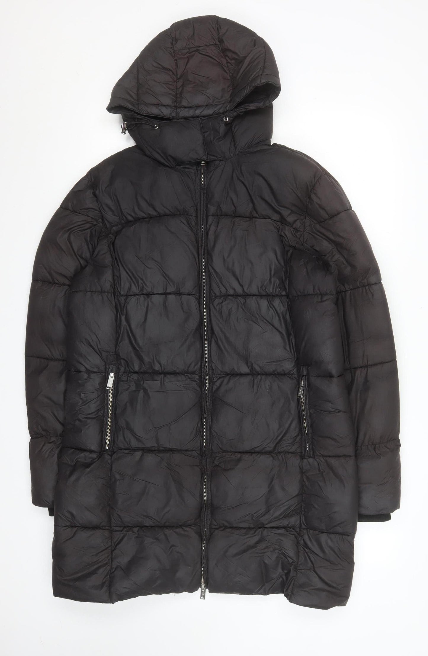 Womens UK Size 12 Regular Firetrap Black Polyester Jacket