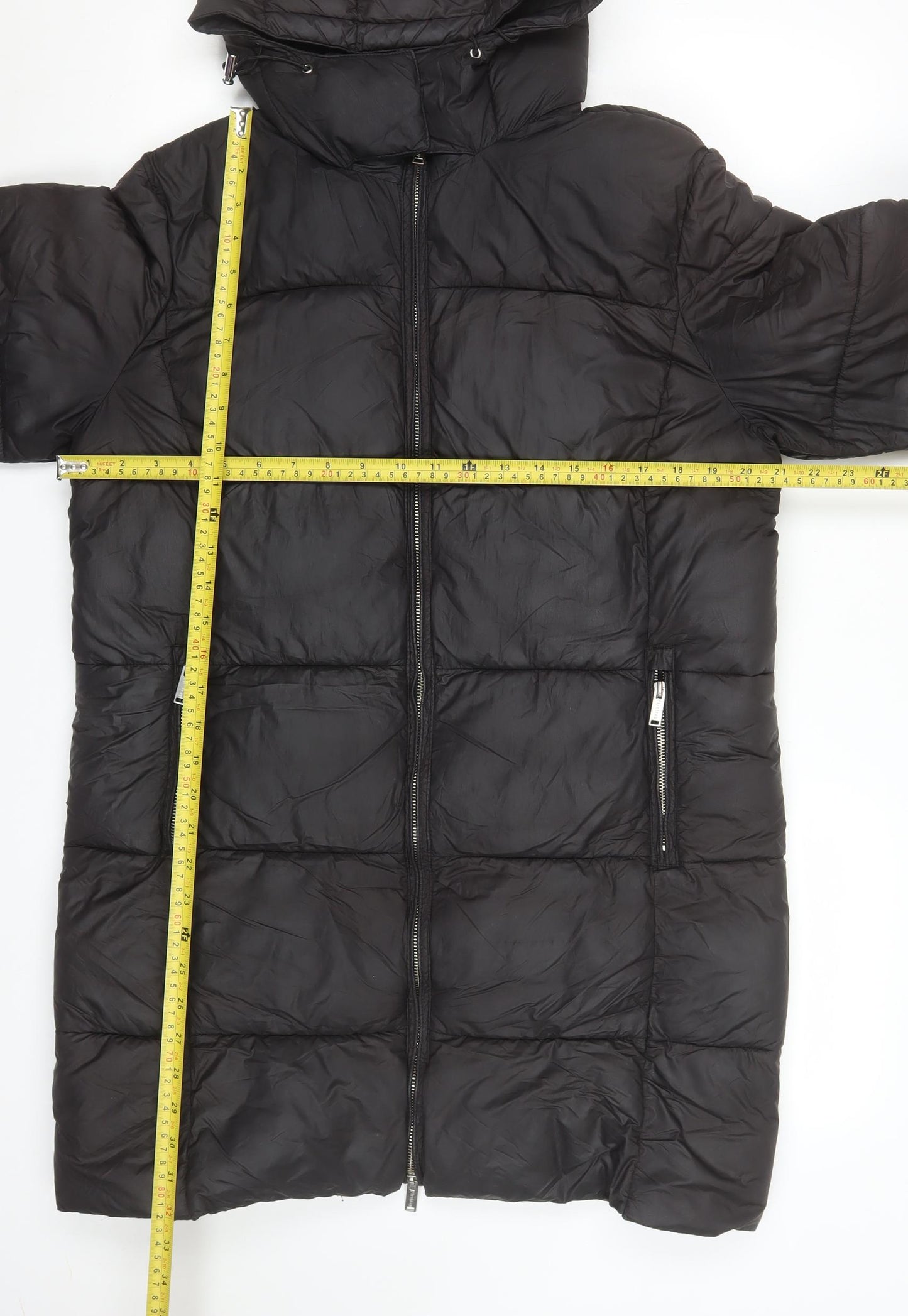 Womens UK Size 12 Regular Firetrap Black Polyester Jacket