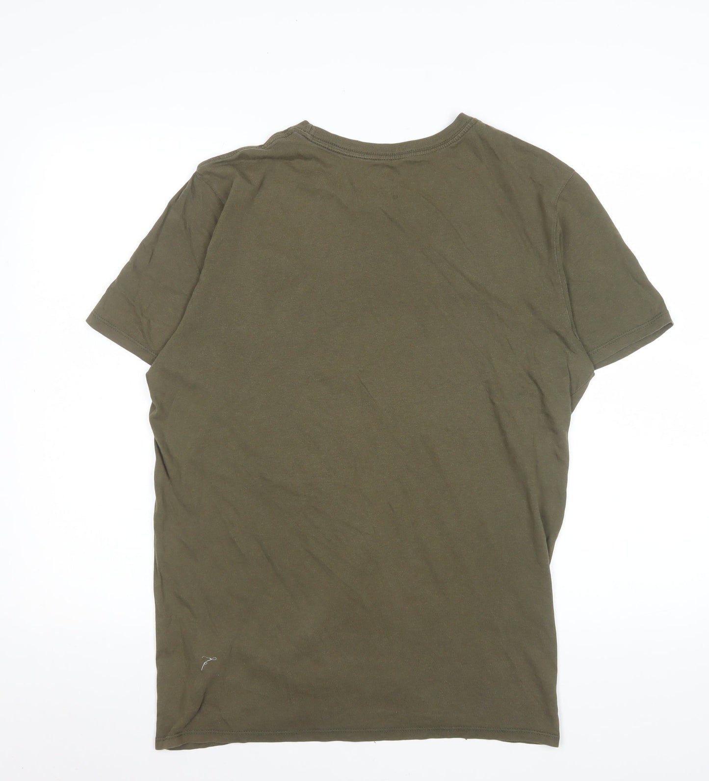 Mens UK Size L Nike Green  Cotton T-Shirt