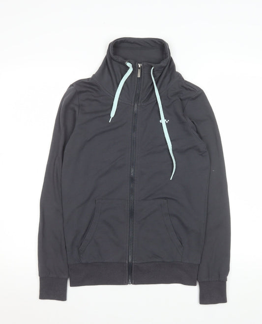 ONLY PLAY Women's Black Track Jacket Size S Full Zip Activewear
