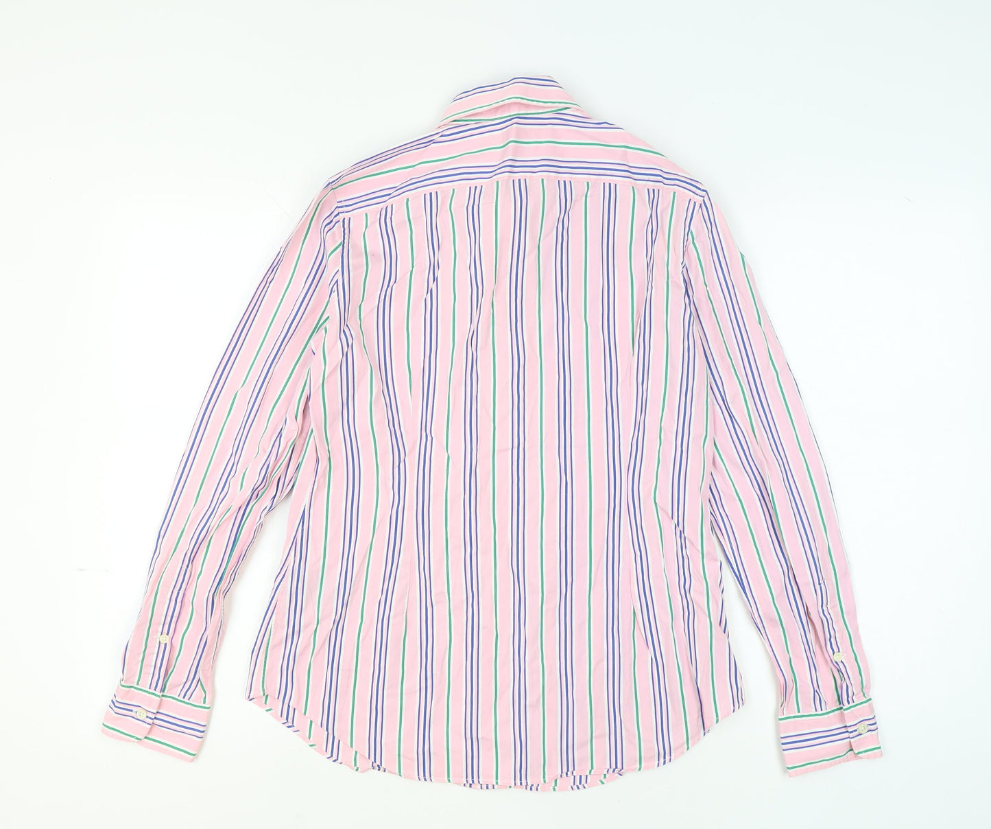 Womens UK Size 14 Ralph Lauren Pink 100% Cotton Button-Up