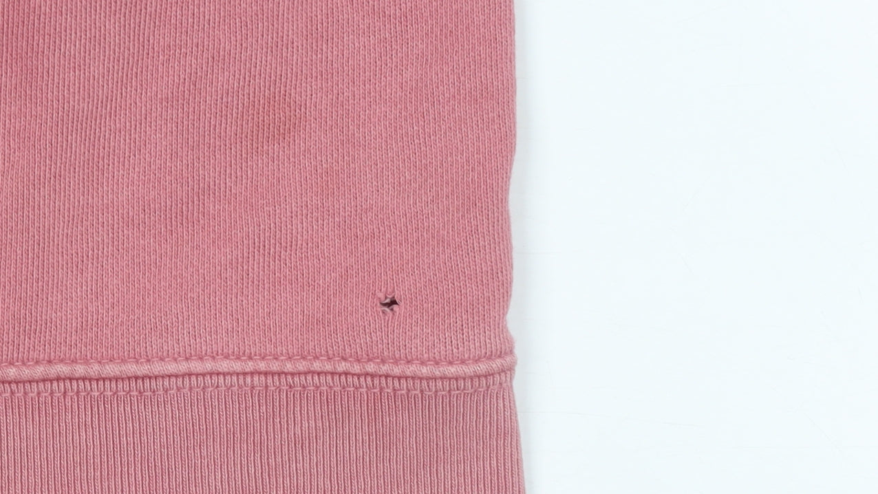 GAP Women Pink Full Zip Hoodie Medium Cotton Blend Casual