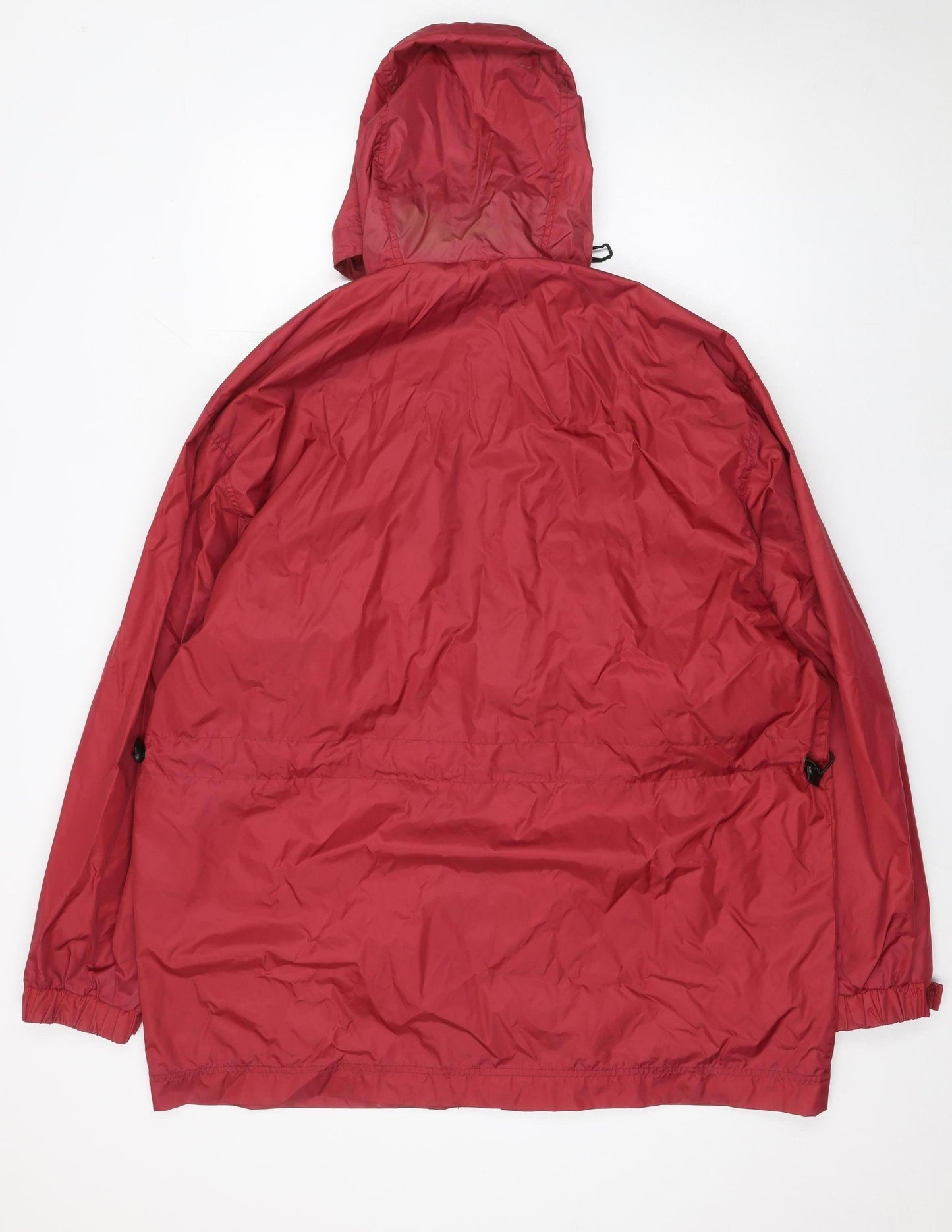 Hawkshead Men's Red Hooded Rain Coat Jacket L 44in Water Resistant