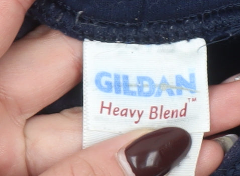 Gildan Oxford University Navy Blue Women's Hoodie Medium Heavy Blend