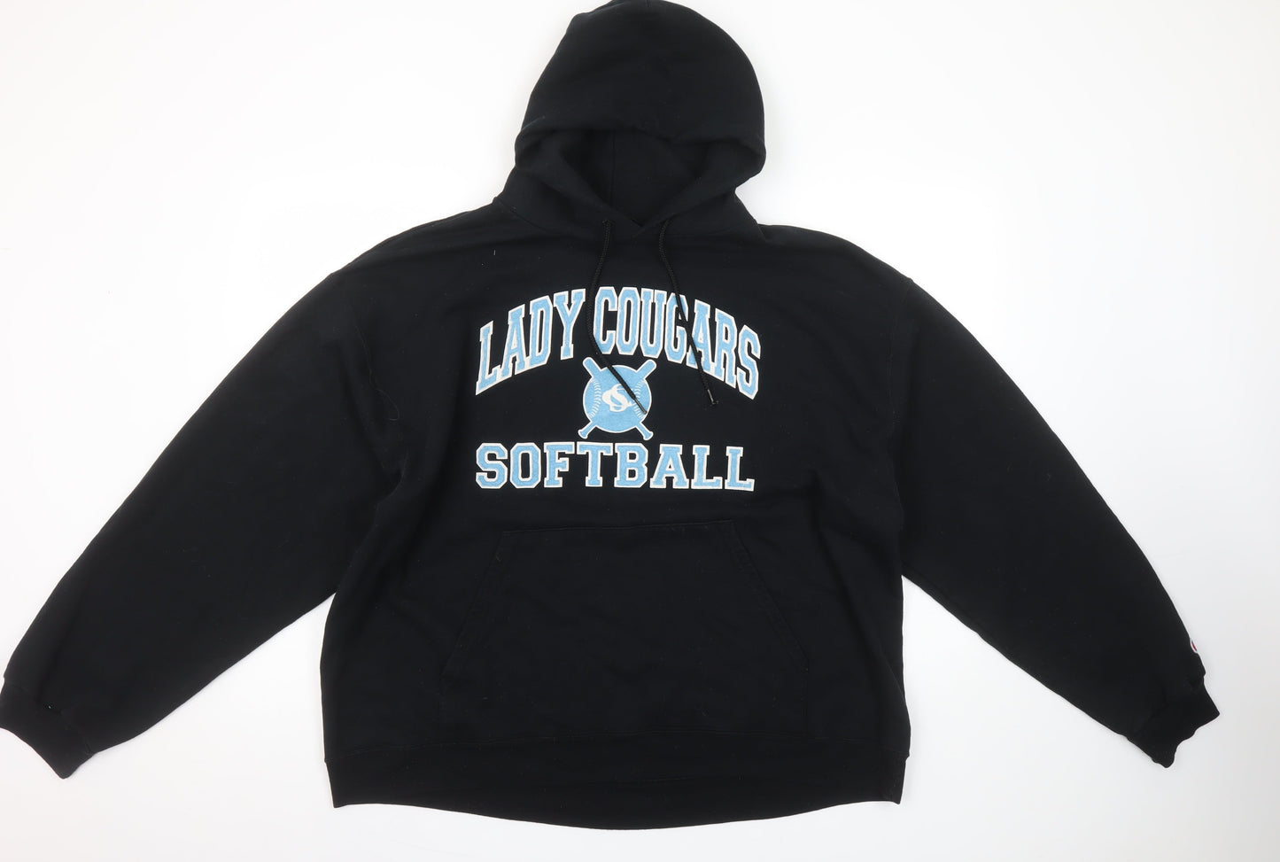 Champion Womens Black XL Pullover Hoodie Lady Cougars Softball