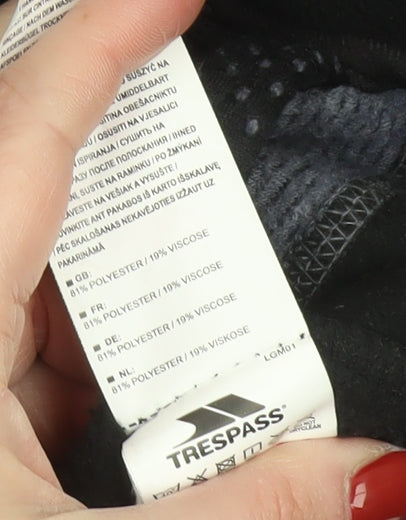 Trespass Men's Grey L Fleece Outdoor Zip Jacket Lightweight Breathable