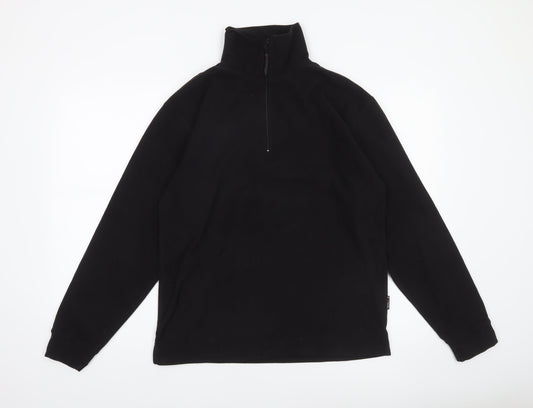 Mens UK S Regular Trespass Black Pullover Sweatshirt