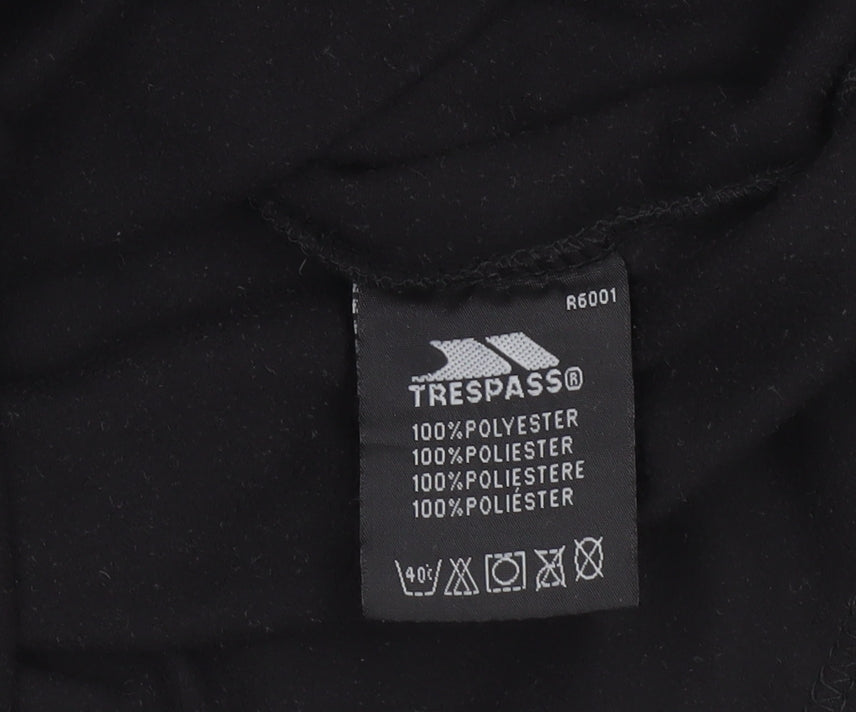 Mens UK S Regular Trespass Black Pullover Sweatshirt