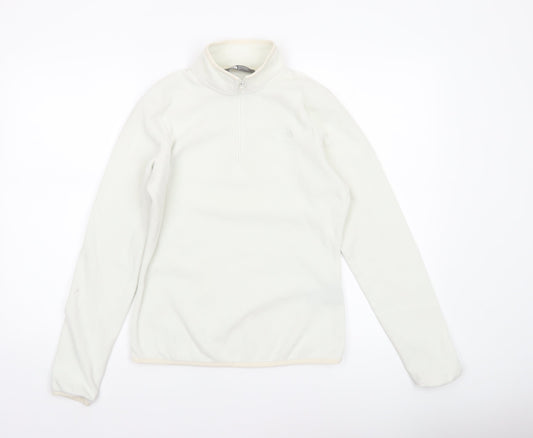 The North Face Womens White Fleece Pullover Sweatshirt S Polartec
