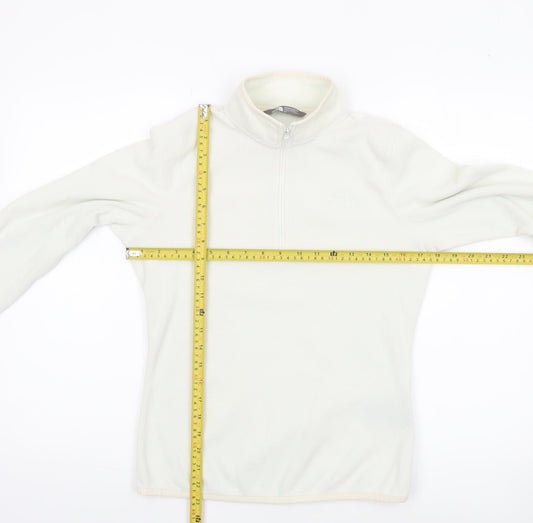 The North Face Womens White Fleece Pullover Sweatshirt S Polartec