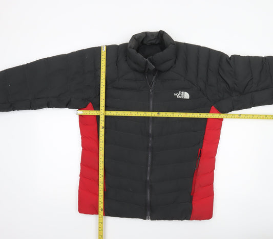 The North Face Men's Black Red Puffer Jacket M Regular Fit