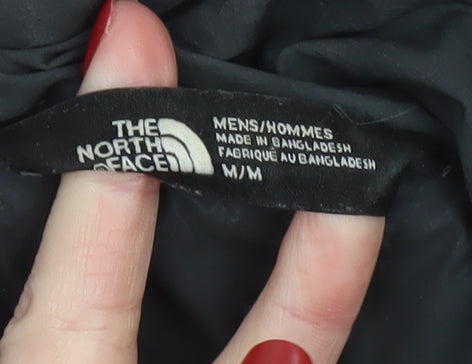 The North Face Men's Black Red Puffer Jacket M Regular Fit