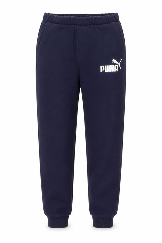 Puma Boys Blue Jogger Sweatpants 13-14 Years Cotton Blend Activewear
