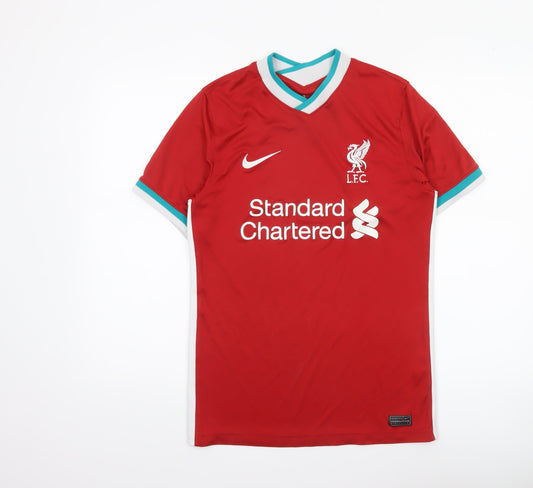 Nike Men Red Liverpool FC Football Jersey Shirt Size S