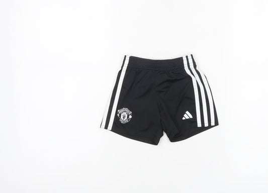 Adidas Manchester United Black 18-24M Baby Shorts Activewear Polyester
