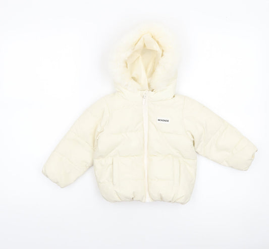 McKenzie Ivory Puffer Jacket 12-18 Months Unisex Baby Hooded Winter Coat