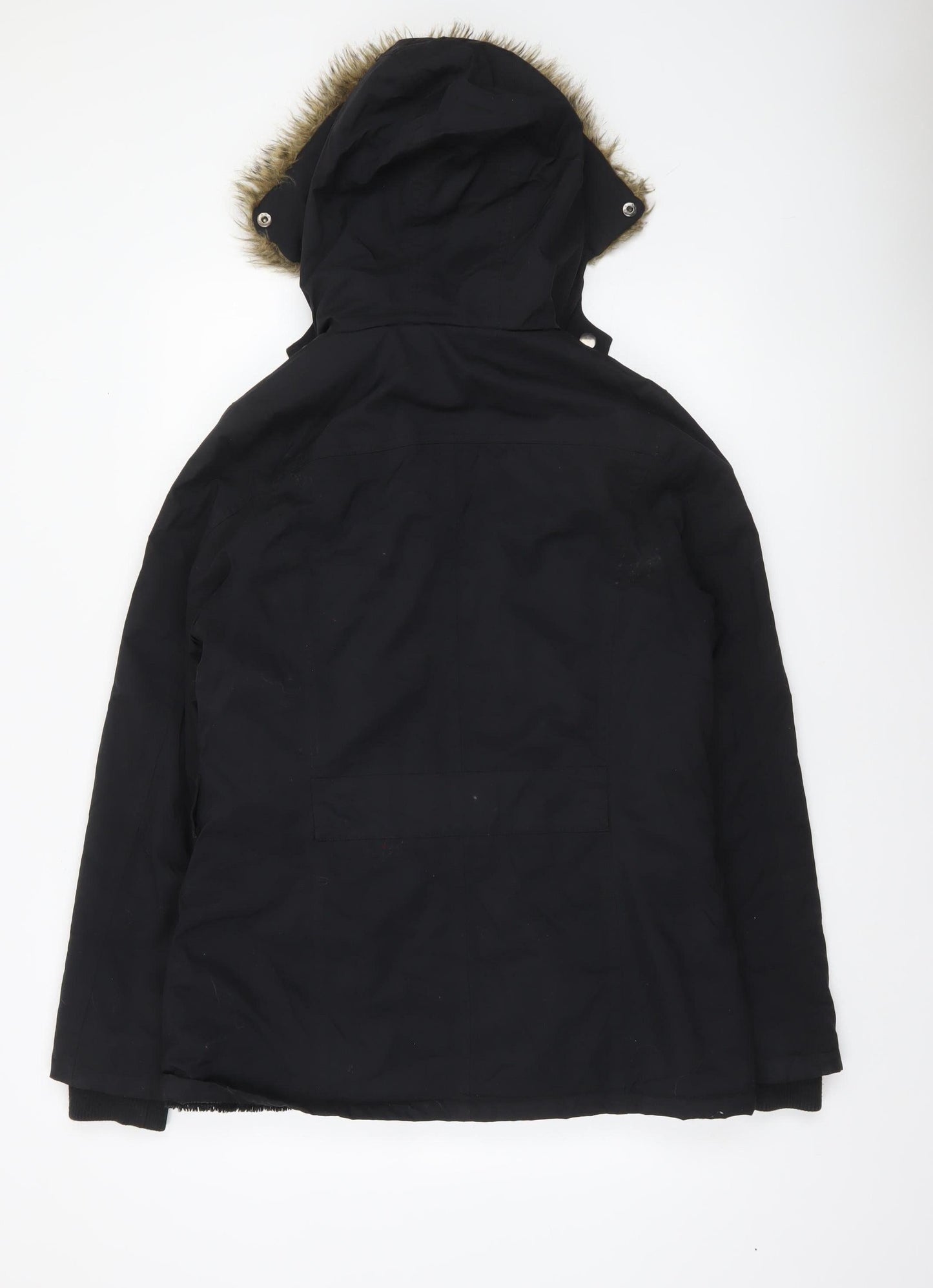 Womens UK Size 12 Regular Mountain Warehouse Black Polyester Jacket