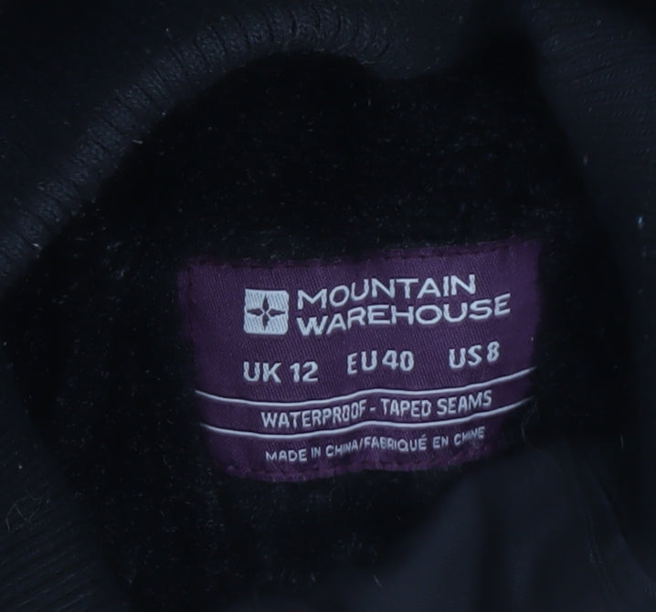 Womens UK Size 12 Regular Mountain Warehouse Black Polyester Jacket