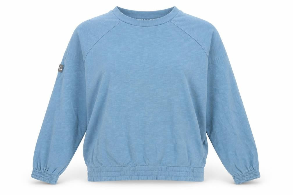 Next Women Blue Cotton Long Sleeve Nightshirt Top Size 12