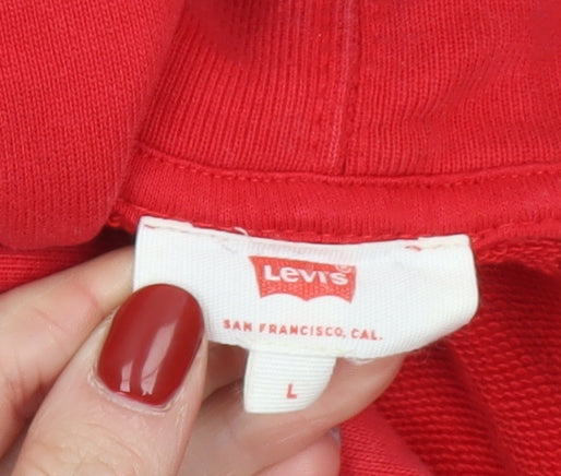 Mens UK L Regular Levi's Multicoloured Pullover Hoodie