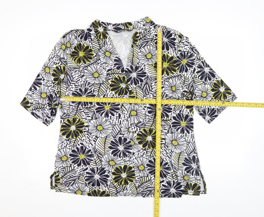 Bonmarché Women's Multicoloured Floral Tunic Blouse Size 18
