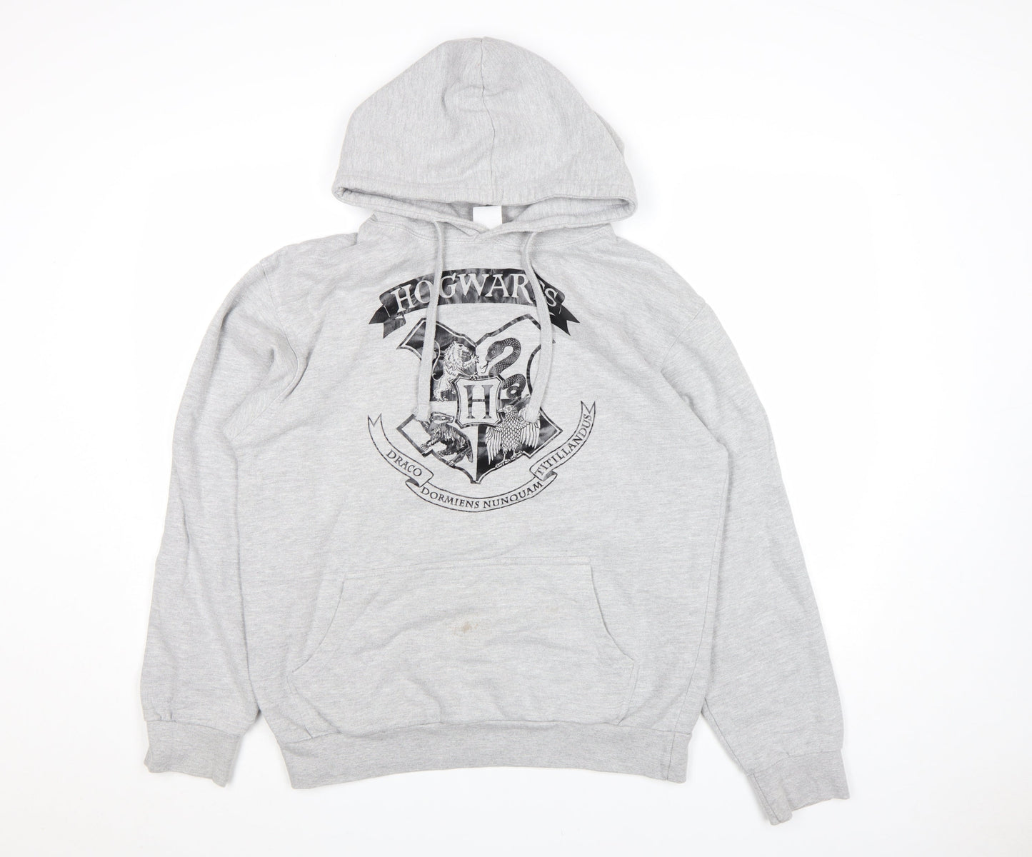Fahona Womens Grey Hogwarts Pullover Hoodie Size L Cotton Blend