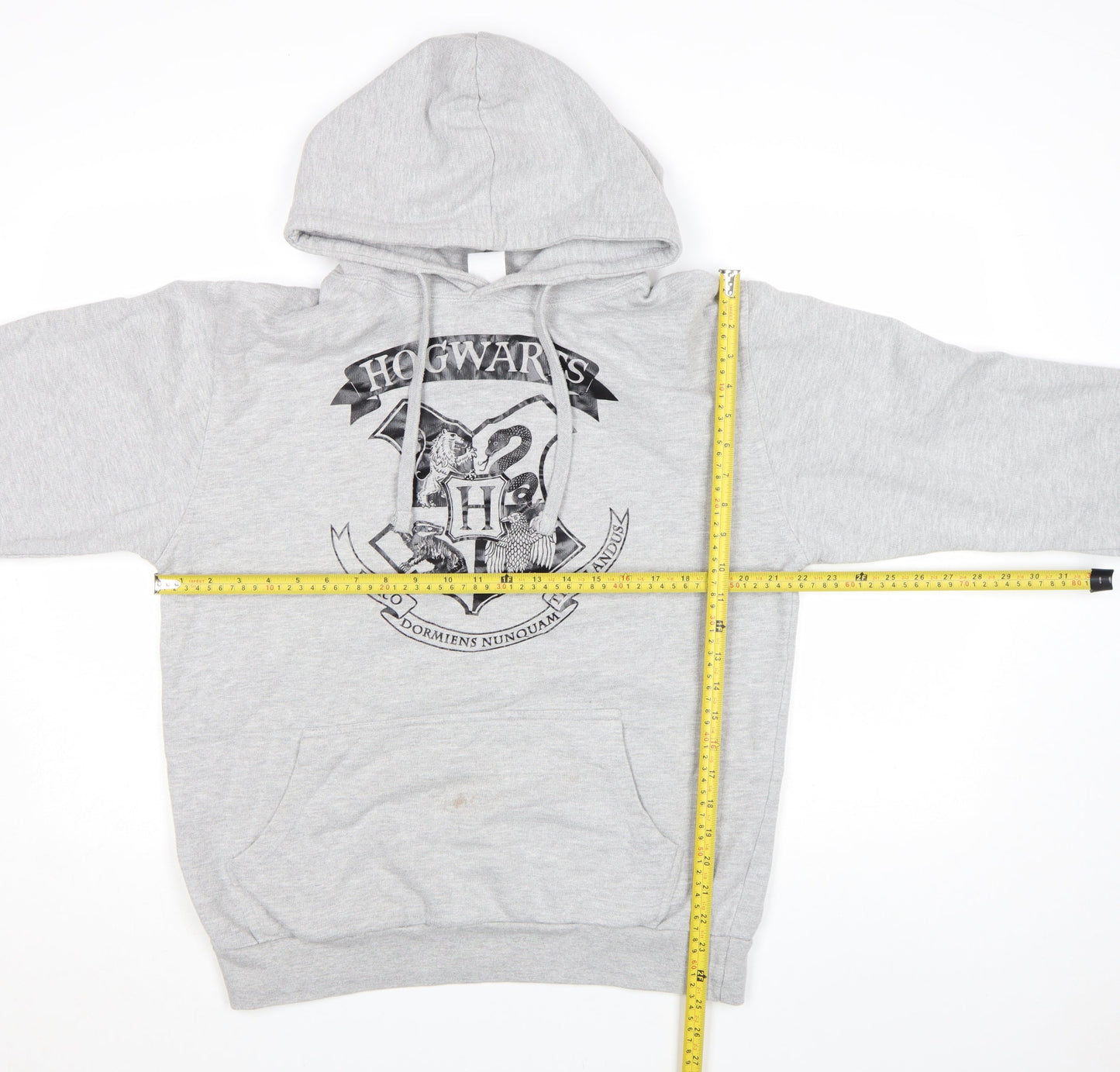 Fahona Womens Grey Hogwarts Pullover Hoodie Size L Cotton Blend