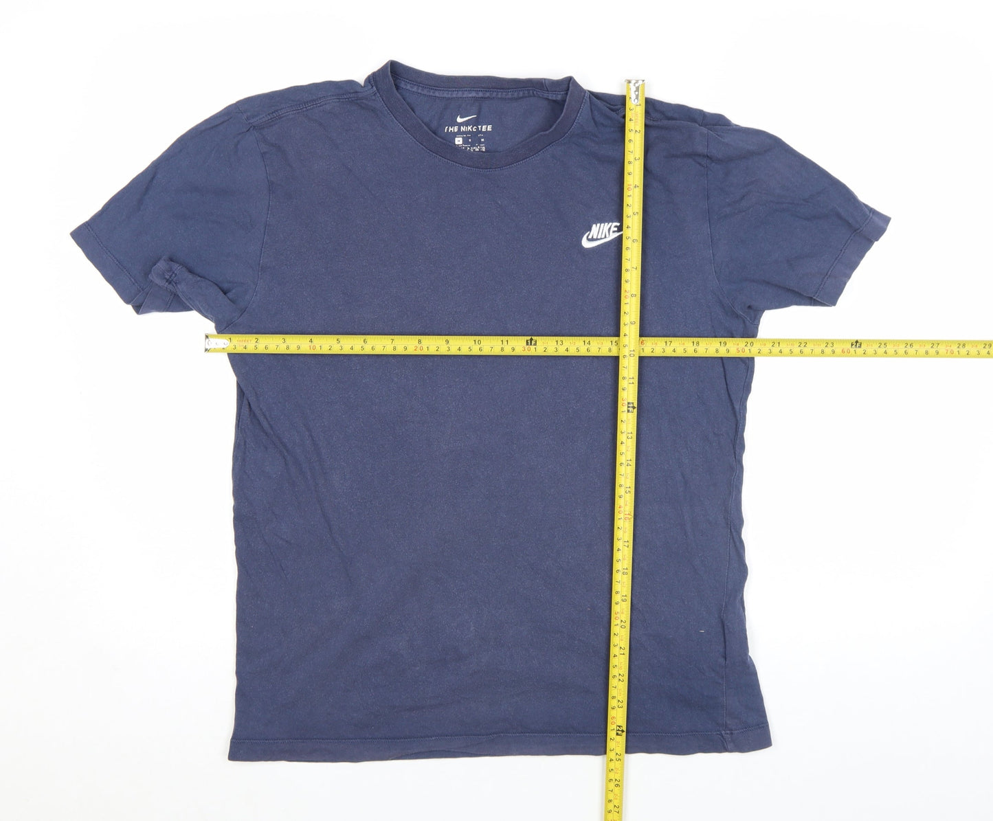 Nike Men's Blue Crew Neck Cotton T-Shirt Medium