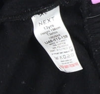 Next Girls Black Sequin Love Hoodie 13 Years Pullover Fleece Sweatshirt