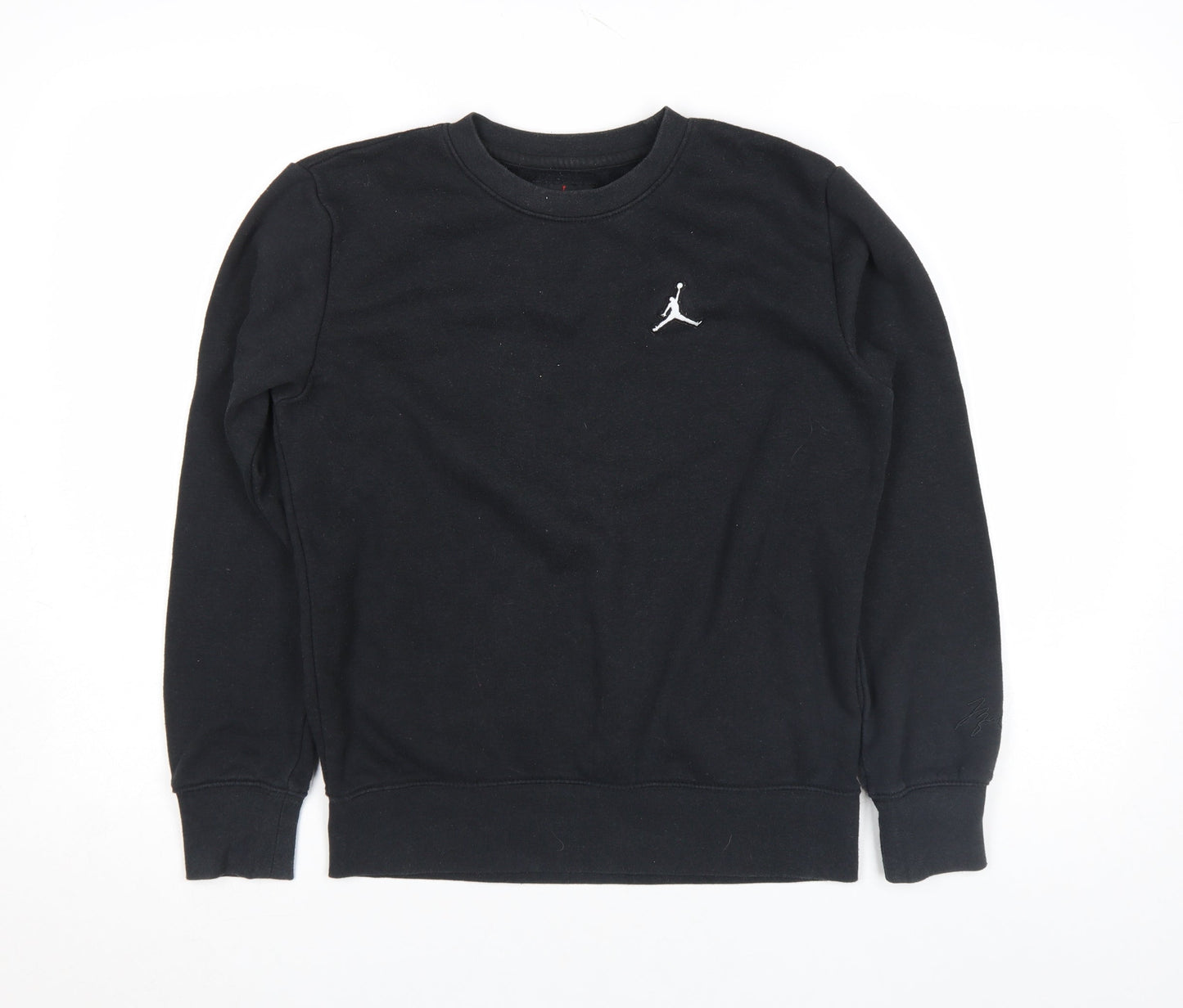 Jordan Boys Black Pullover Sweatshirt 12-13 Years Crew Neck Fleece