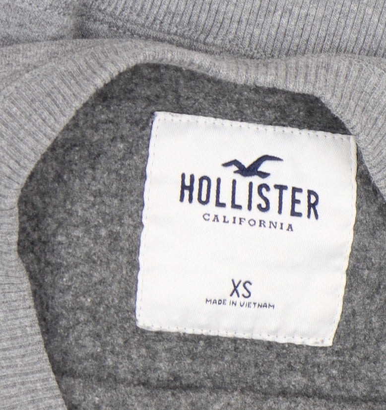 Hollister Mens Multicoloured Grey Sweatshirt XS Crew Neck Pullover