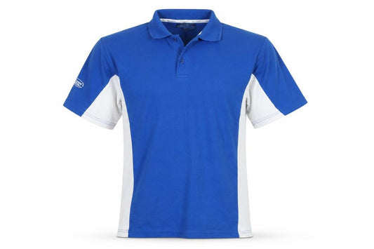 Mazon Hockey Men's Blue White XL Short Sleeve Polo Shirt