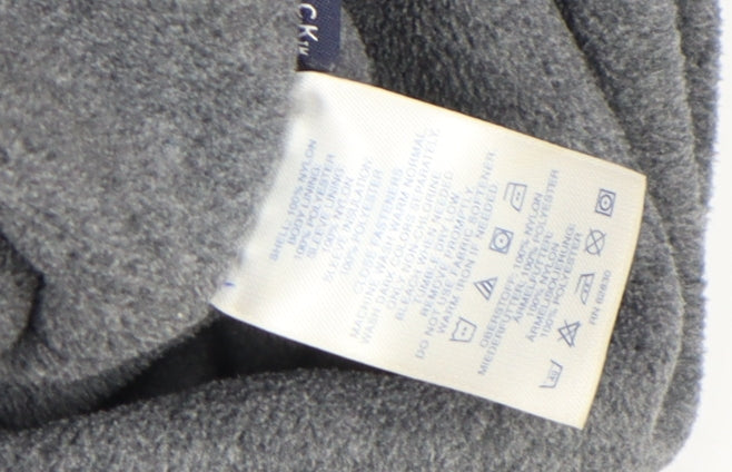 Womens UK Size S Regular Lands' End Blue Synthetic Jacket