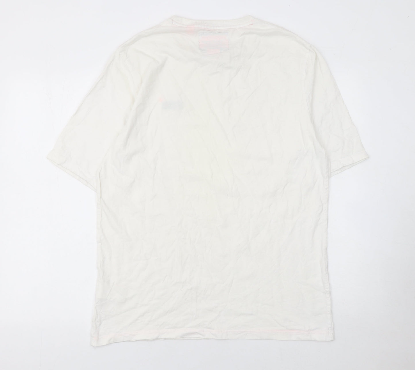 Mens UK Size 2XL Superdry White  Cotton T-Shirt